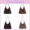 Leopard Print Tote Bag For Women Large Capacity Pu Fashion Casual Daily Use