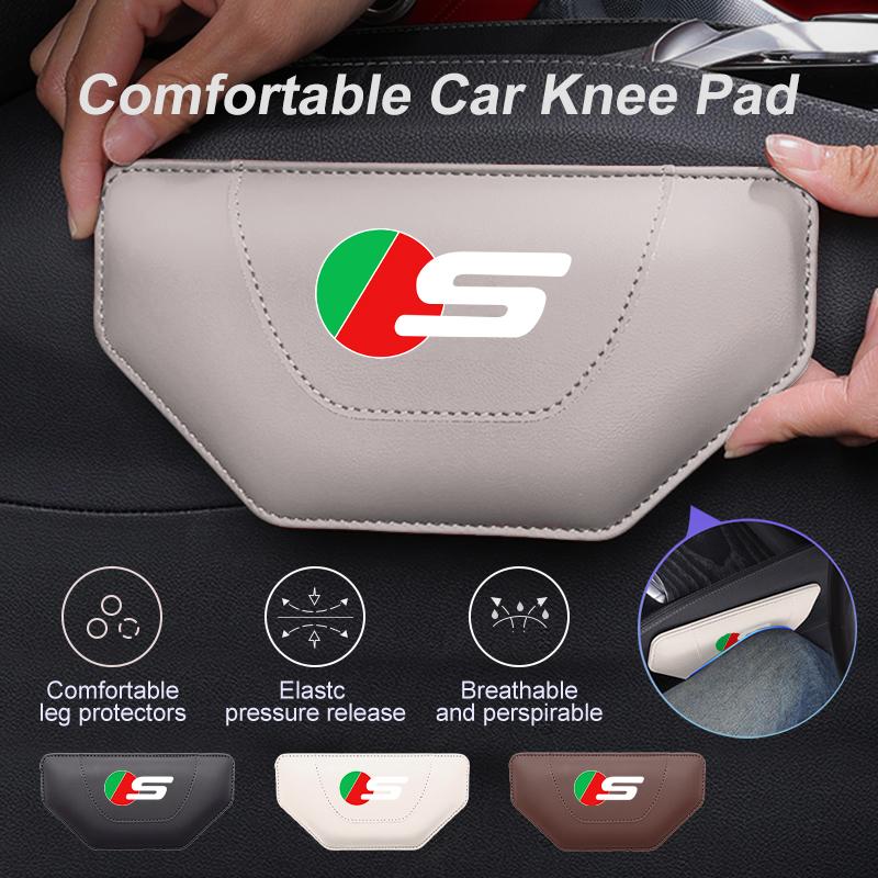 Car Interior Leg Knee Rest Pads Leather Cushion For Jaguar XF XJ XE XK S-Type F-Type X-Type F-Pace I-Pace E-Pace PP23