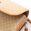 Used CELINE Macadam Shoulder Bag PVC coated canvas leather Beige Brown Used Women