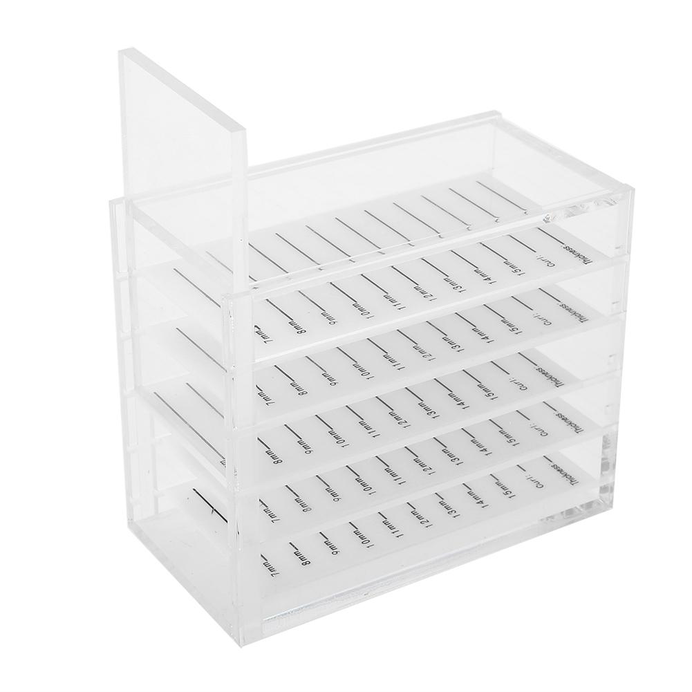 5 Layers Plastic Eyelash Storage Box Makeup Organizer Grafting Eyelashes Glue Pallet Holder