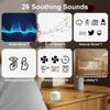 Sleep White Noise Sound Machines With 26 Soothing Sounds, 9 Colors Night Light Timers, Portable Size, For Home Office And Travel