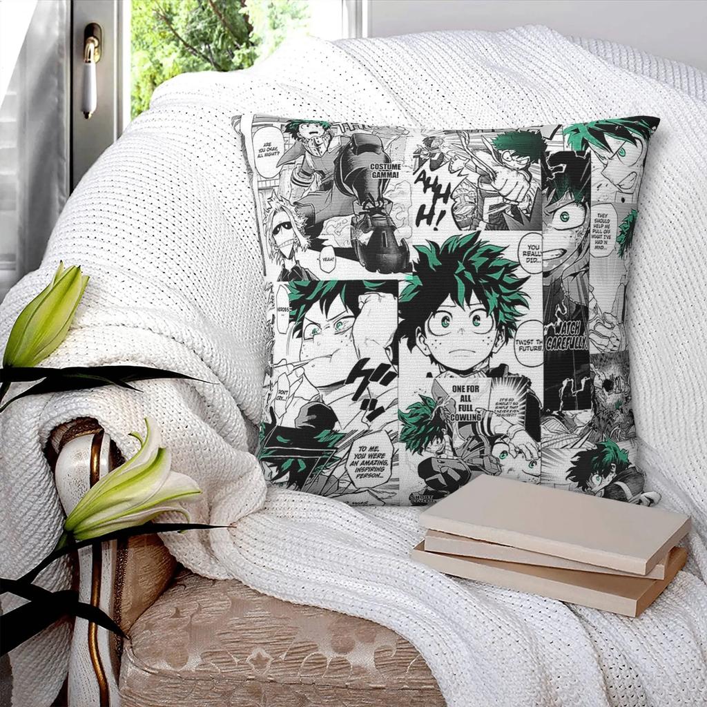 My Hero Academia Anime Manga Pillowcase Pillow Covers Decorative Cushion Cover Pillow Cover Decorative Pillows for Sofa Bed Car