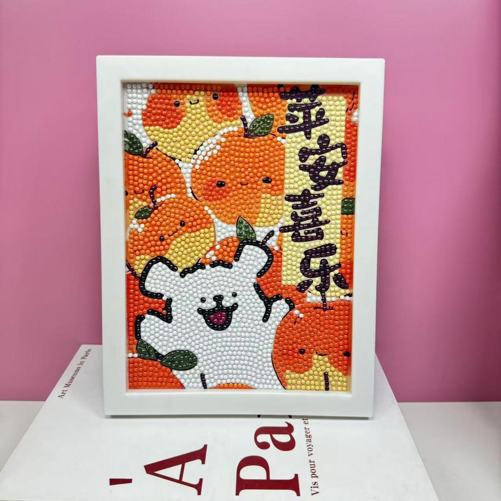 Children'S Diamond Painting Framed Handmade Diy Material Bag Sanrio Diamond Paste Painting Concentration Toy