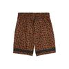 Puma All Over Print Training Mid Rise Straight Leg Casual Shorts Men Shorts Brown 624374-81