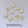 Tiny Gold Filled Turtle Necklace Charms for Jewelry Women DIY Party Wedding Use