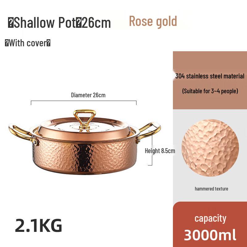 ZISIZ 304 Nerezová ocel Kladívkový dělený horký hrnec