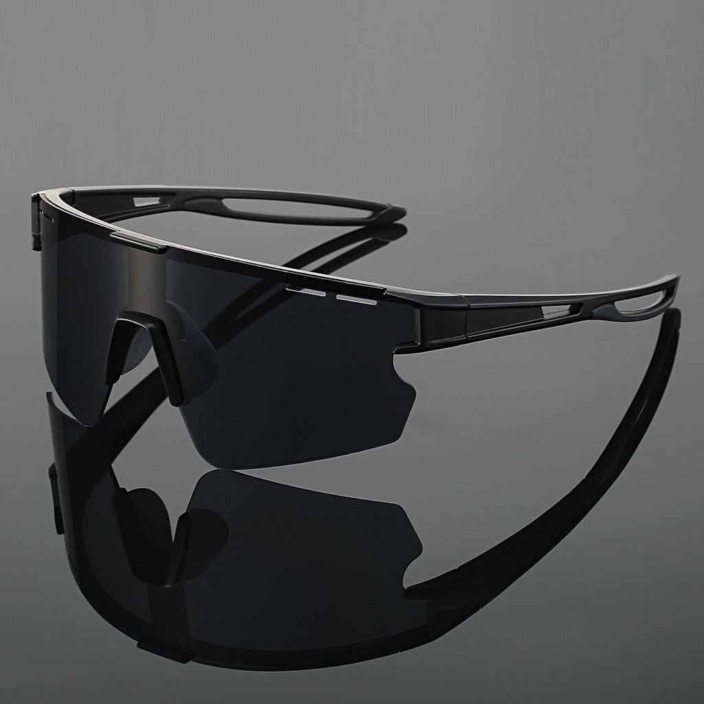 KAMMPT Oversized Sports Sunglasses Men Women Mirror Lens Windproof Anti UV Cycling Goggles Outdoor Protective Shades