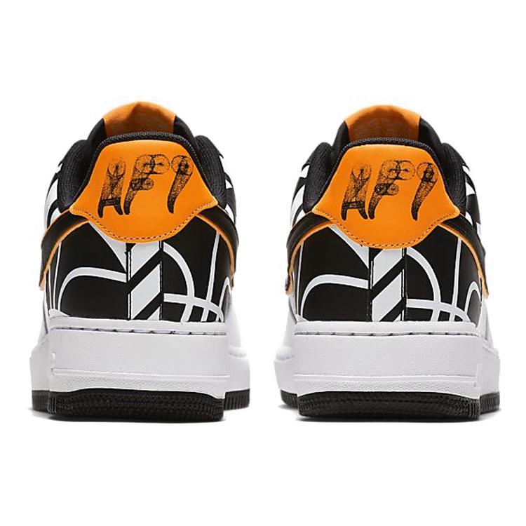 Nike Air Force 1 Low Biały Czarny Pomarańczowy 823511-104