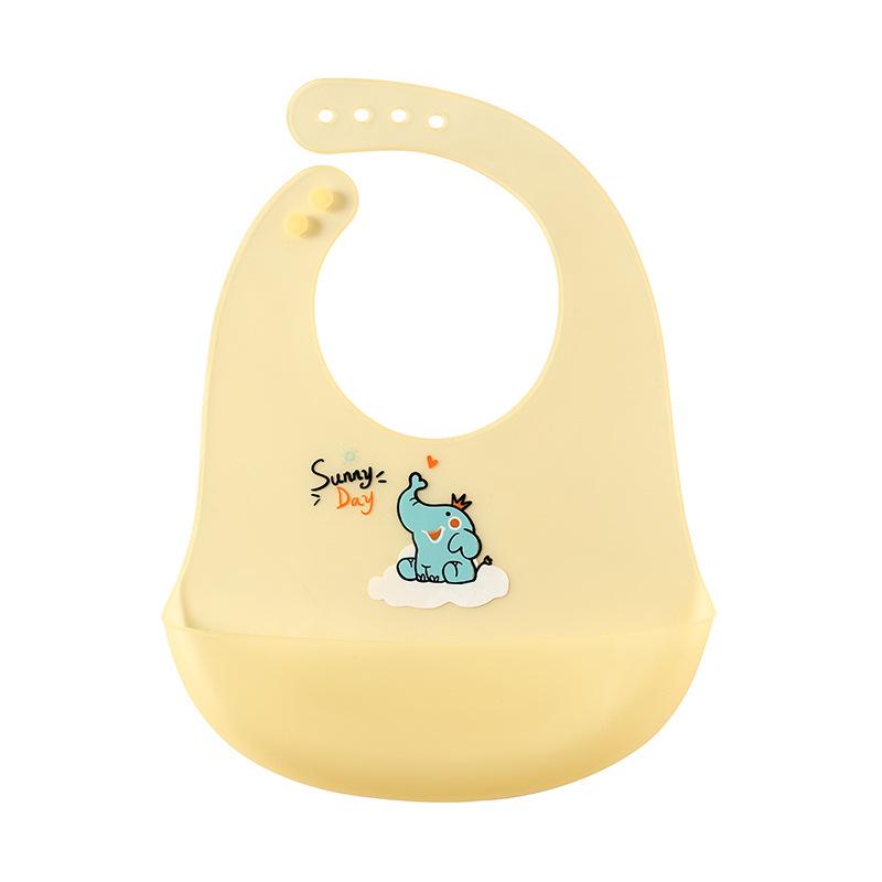 Lightweight Waterproof Silicone Bib for Babies - Dribble & Food Protection