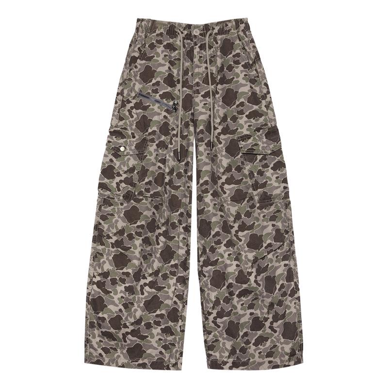 

Tuogu Trend Women s Camouflage Paratrooper Pants - New Cool Loose Wide-Leg Casual Pants Medium