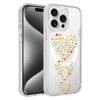 Flower Pattern IMD Glitter Magnetic Phone Case