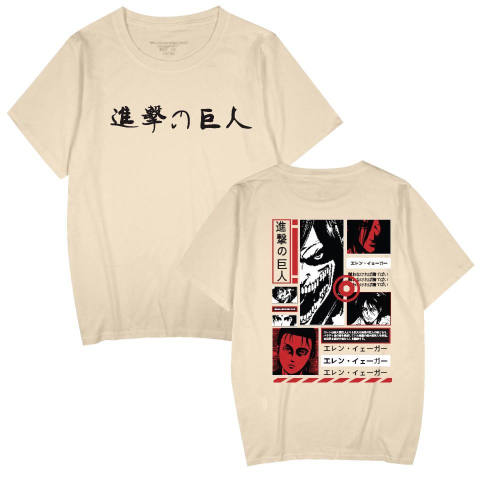 Casual Japanese Anime Attack On Titan Patterned Printed Men's T-shirt, Pure Cotton Street Harajuku Summer Fashion T-shirt for Me