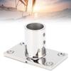 Stanchion Base Stainless Steel 90 Degree Rectangular   AntiCorrosion Polishing Hnadrail Fitting for Boat Yacht(22mm )