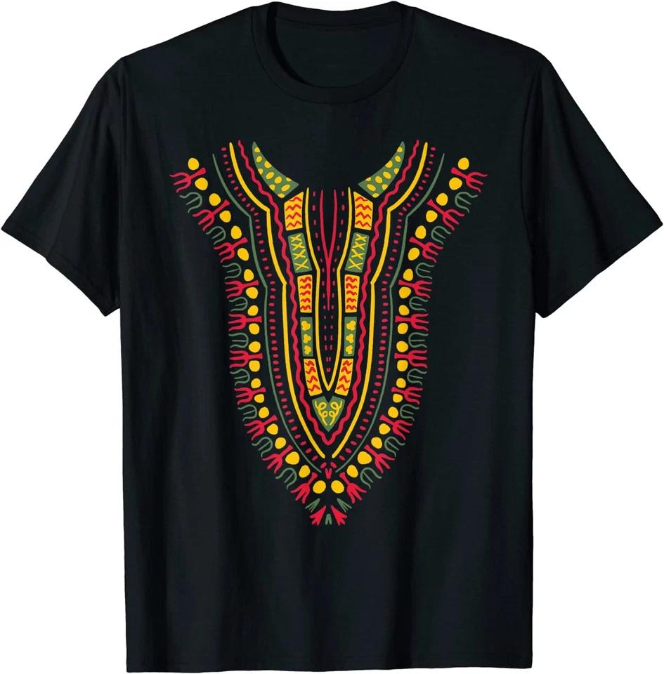 Dashiki Print Kente Traditional Ethnic African Pride T-Shirt