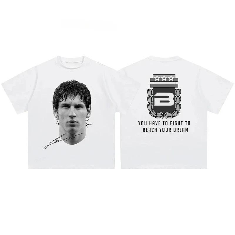 Cristiano Ronaldo Neymar Lionel Messi Football Superstar Casual Tshirt Luxury Brand for Men and Women Top 2026