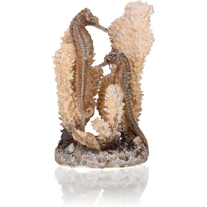 Décoration d'aquarium - BIORB - Hippocampe S - Couleurs naturelles - Résine - 8x9x14 cm