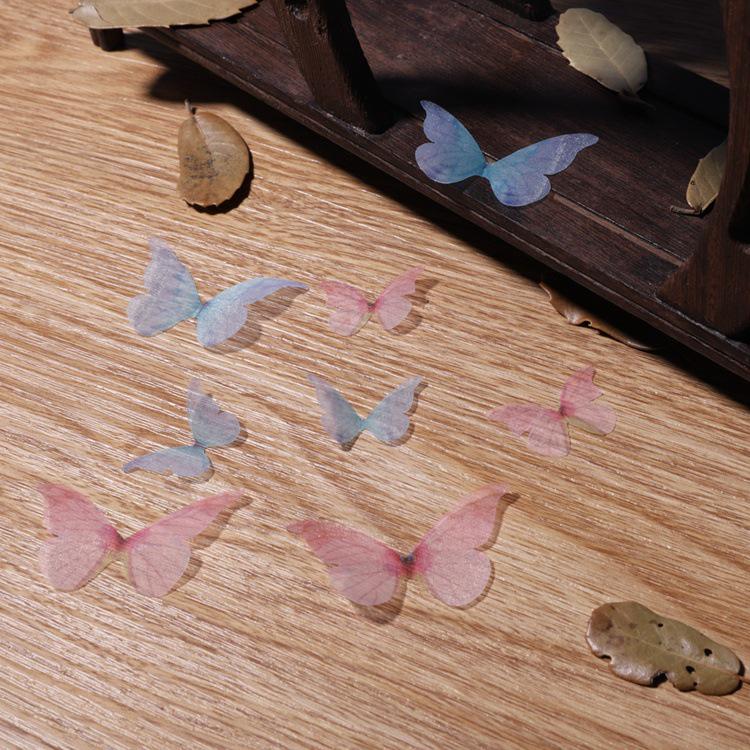 Single-Layer Tulle Butterfly Wings: Ancient Style Hairpin and Headdress DIY Materials