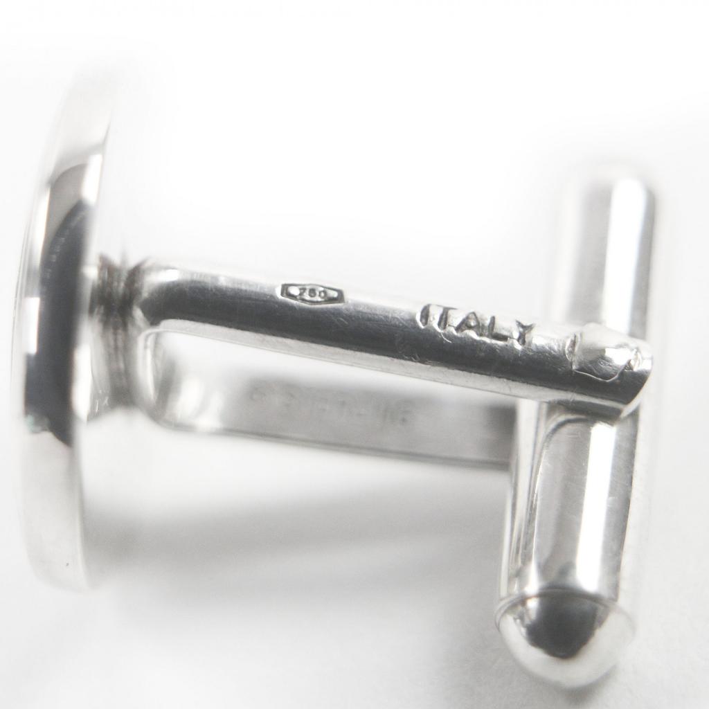 Great TIFFANY&Co. Cufflinks cufflinks Circle motif combination Silver SV925 mens Used