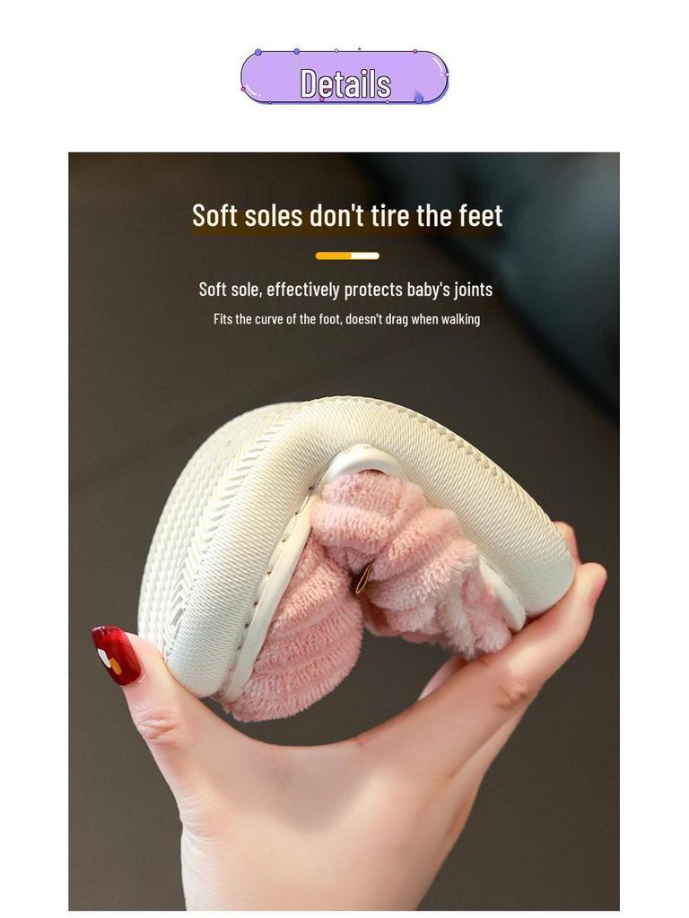 Dětské kreslené plyšové domácí pantofle s uzavřenou patou – Hřejivá bavlna pro chlapce a dívky, Ideální na podzim a zimu