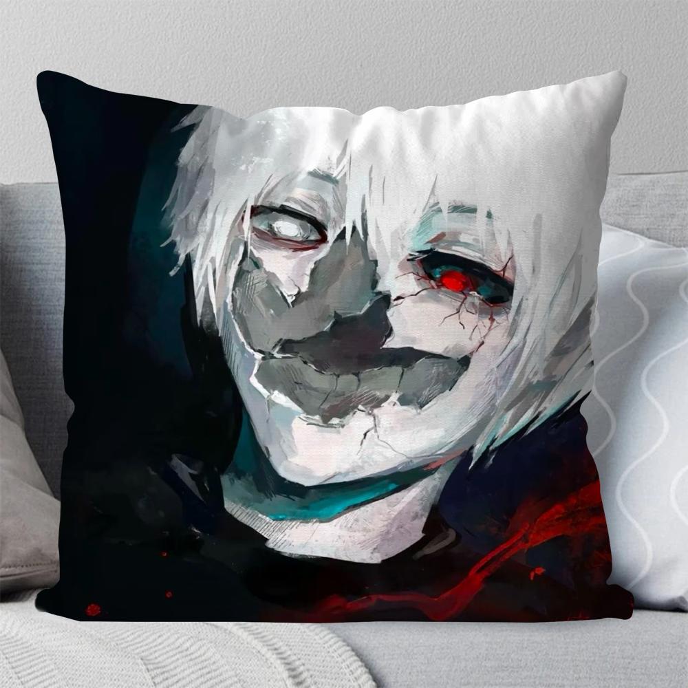 

Bilibili Токийский гуль Аниме Наволочка Квадратная Подушка Спальня Диван Досуг Комфорт Подушка Автомобиль Гостиная Украшение для дома 40X40 16x16Inch