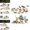 Dinosaur Model Toy Set Jurassic Plastic Tyrannosaurus Rex 17 Pieces Included!
