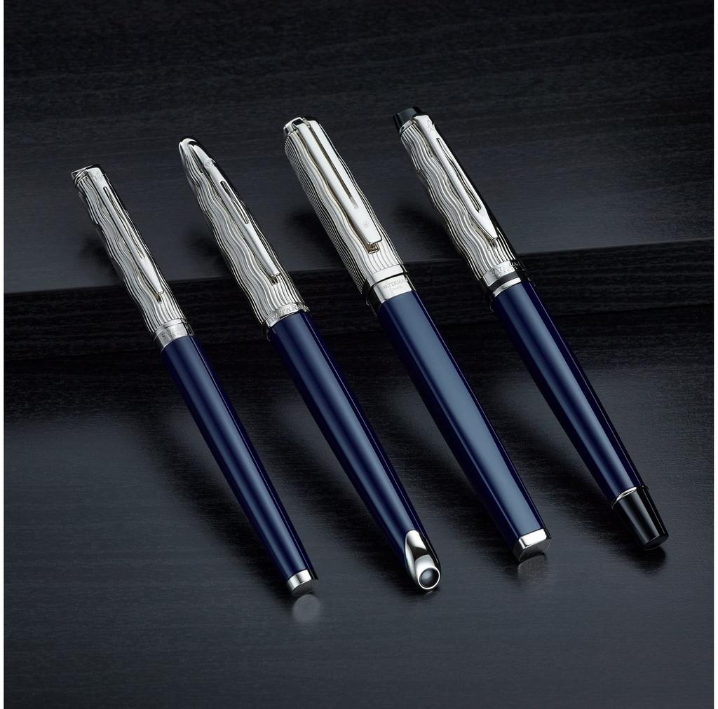 Official Waterman Exception Slim Deluxe Special Edition Fountain Fine Blue Luxury Gift Pen, Nib, ST, 2166315, Brand,