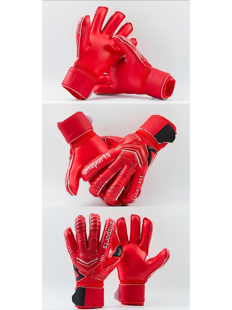 "Thickened Latex Goalkeeper Gloves with Finger Protection for Kids and Adults”