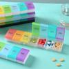 Hot New Weekly Large 7 Day 7 Grids Premuim Pill Case Organizer Box Storage Container for Vitamin Medicine Supplements Fish Oil