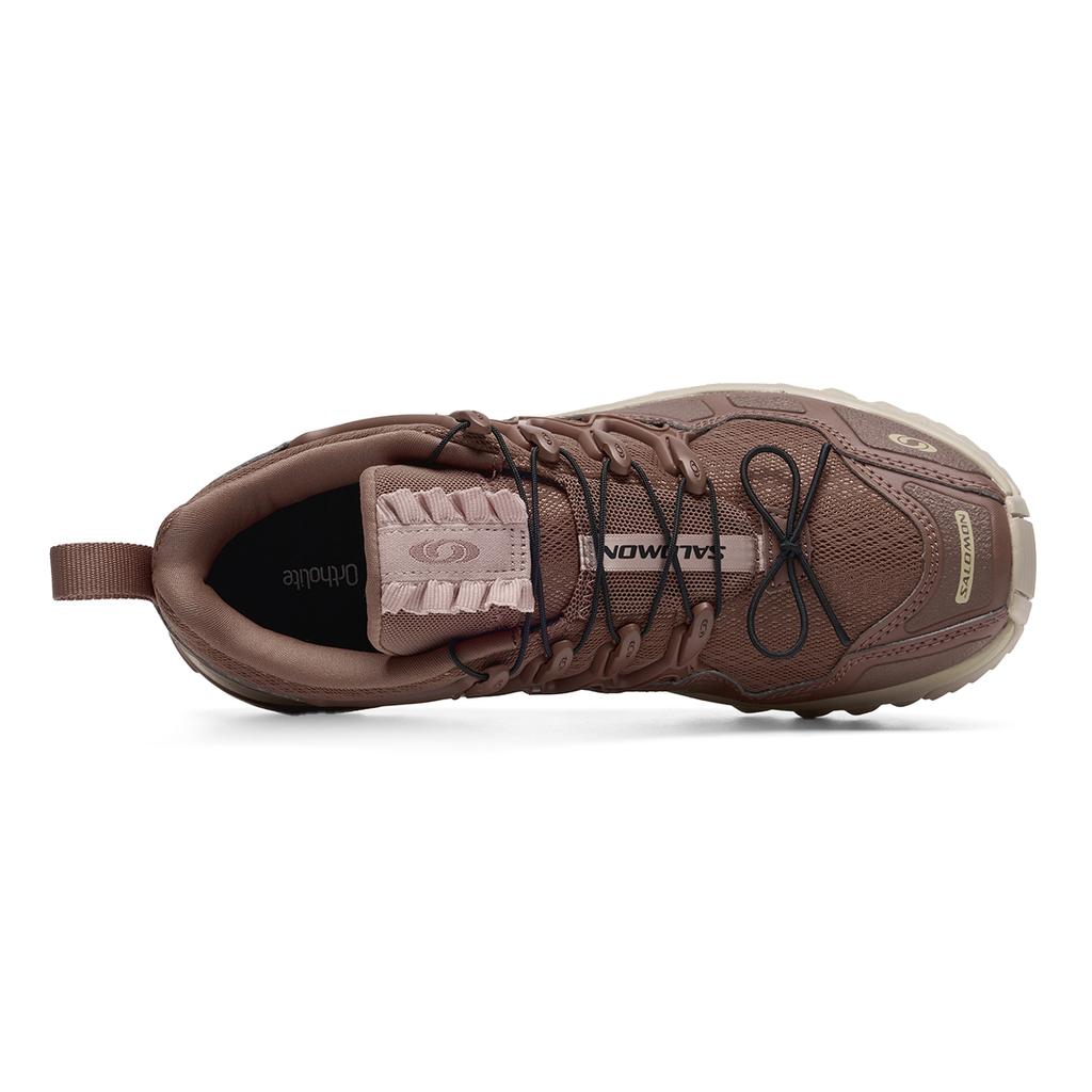 SALOMON Acs+ Saténové Pohodlné Měkké Prodyšné Podpůrné Ležérní Běžecké Boty Unisex Tenisky Červenohnědé 477949
