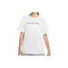 T Shirts Women's White Crew Neck Moderate Straight Fit DD5432-100