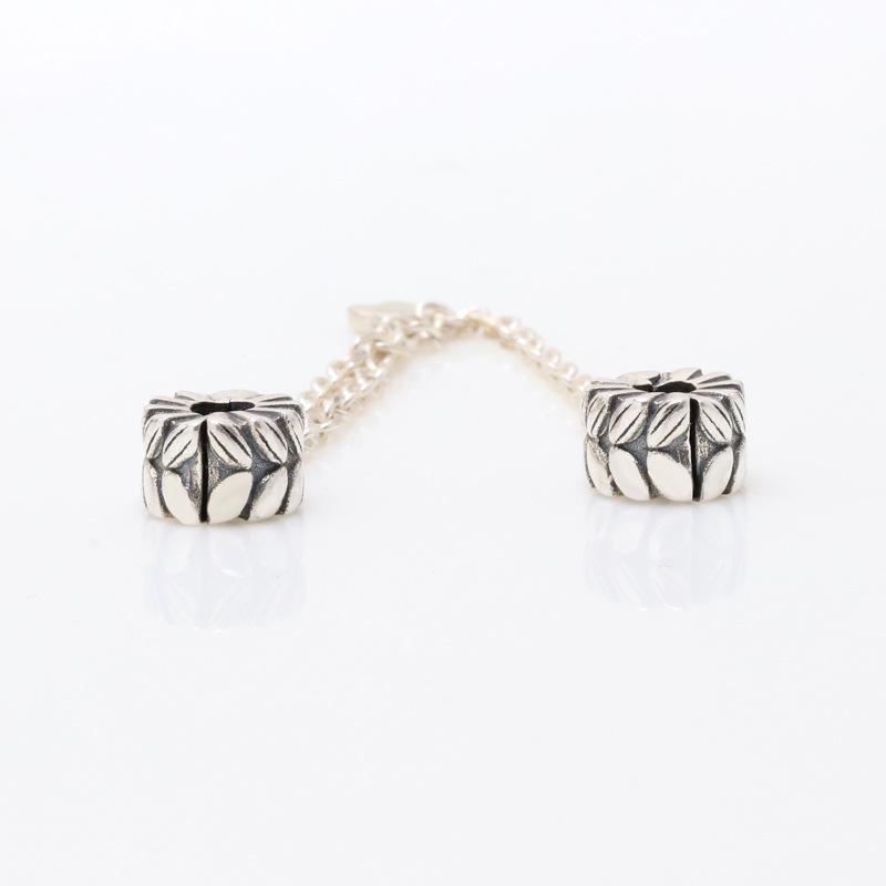 Pan Jia S925 Silver Rice Wheat Ear Safety Chain