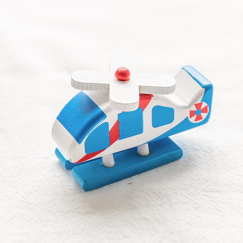 Kids Mini Wooden Cars Truck Aircraft Model Toy Montessori Wooden Education Colorful Vehicle Toys Simulation Cars Decoration Gift