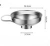 Stainless Steel Wide Mouth Funnel Canning Cup Jam Salad Dressing Hopper For Jar Wine Water Spices