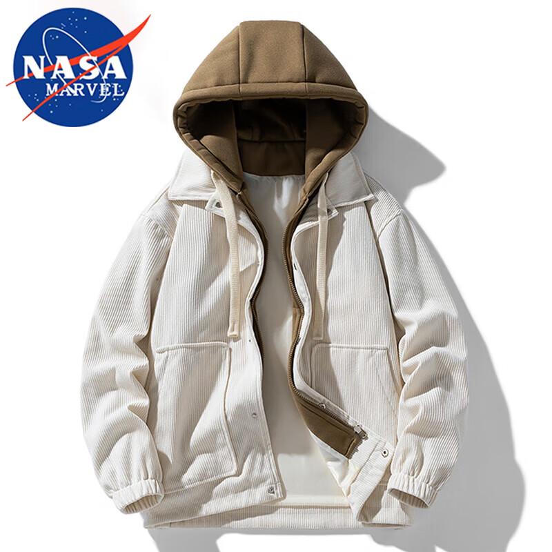 NASA MARVEL Faux Two-Piece Hooded Jacket