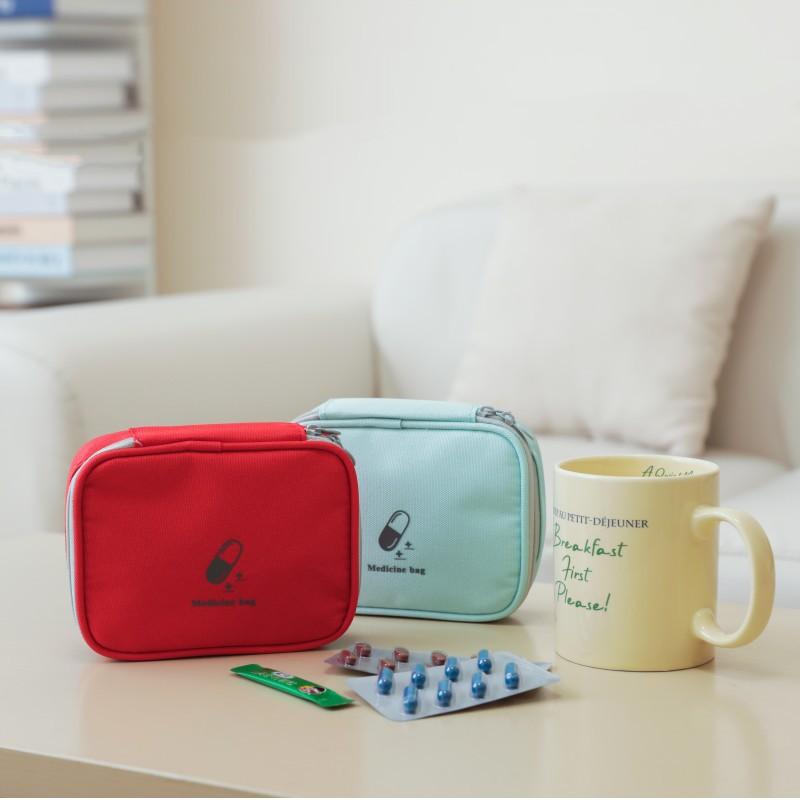 Fashion travel medicine storage bag portable outdoor first aid kit medicine bag home emergency storage bag