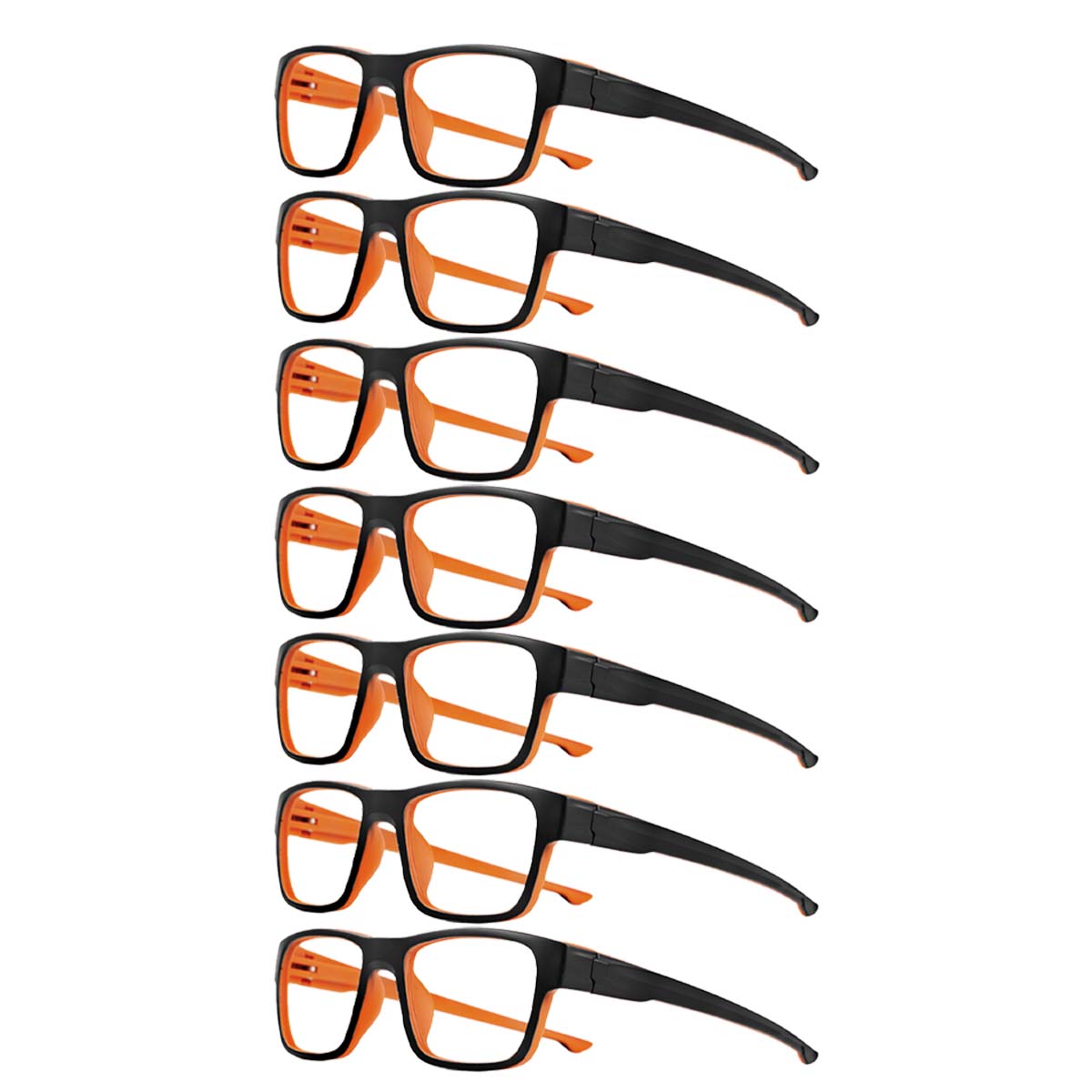 

7pcs Reading Glasses Men Women Sports Anti-blue Light Reading Eyewear Orange Red Presbyopia Eyeglasses +100 to+300 glasses 3.0