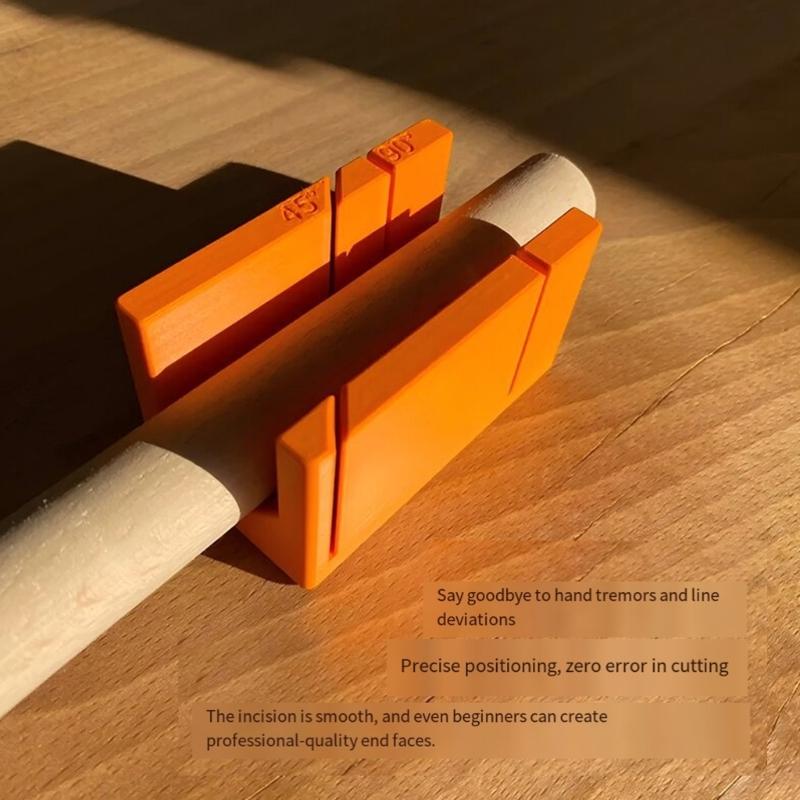 90 Degree And 45 Degree Angles Cutting Guide Compacts Woodworking Miter Box For Precise Straight And Miter Cut Enduring