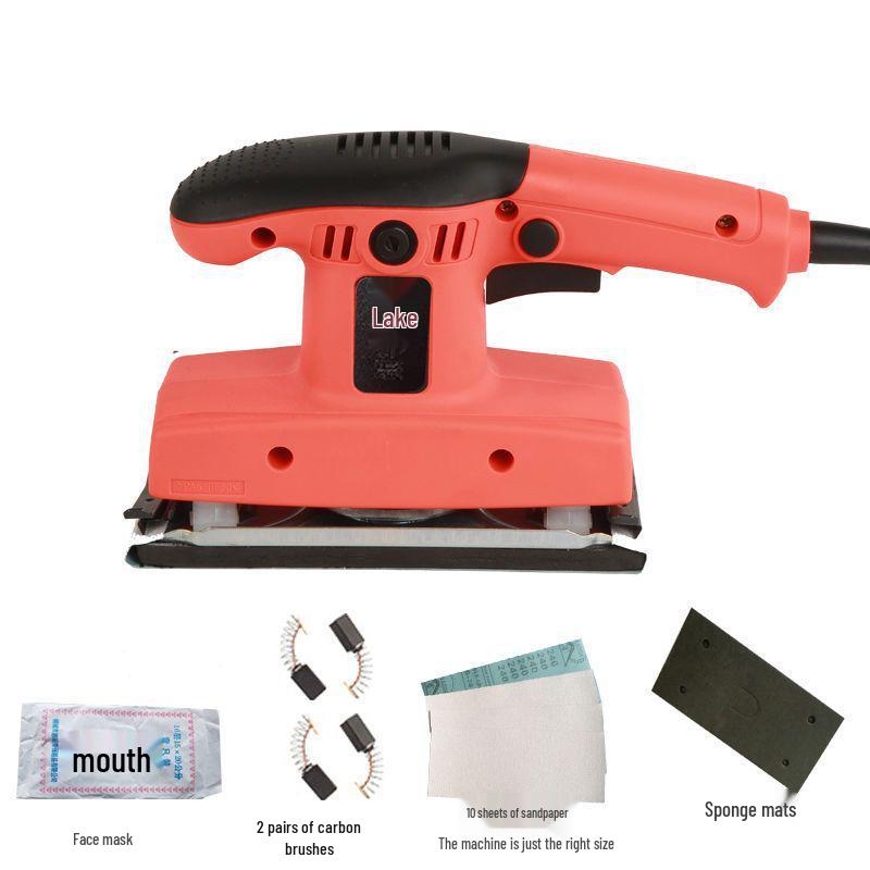 Electric Woodworking Flat Sander for Wall Putty, Rust Removal & Polishing