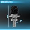 Motoforti  Universal Motorcycle M6 License Plate Screws Cover Anti Theft License Plate Screw Frame Bolt Kit Aluminum Alloy
