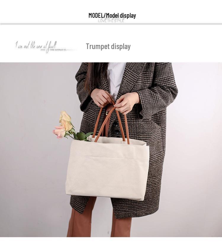 Women's Japanese Style Canvas Crossbody Tote - Large Capacity, Sporty, Casual & Trendy for Students and Commuters