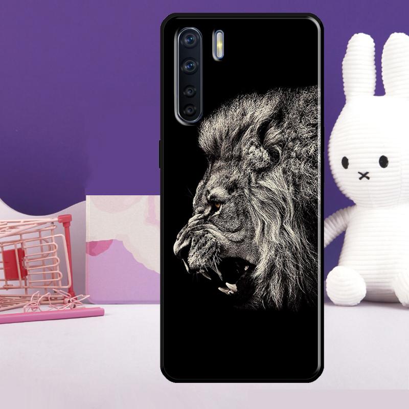 Löwe Tierhülle Für Oppo A57 A77 A76 A16 A96 A17 A18 A60 A80 A40 A38 A58 A78 A98 A94 A74 A54 A15 A5 Pro