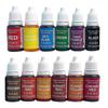 25-26 12/24 pièces 10 ml Ensemble de colorants alimentaires Insipide Hautement concentré Polyvalent Couleurs arc-en-ciel vibrantes Colorant alimentaire liquide pour la pâtisserie, la cuisine, la décoration_F