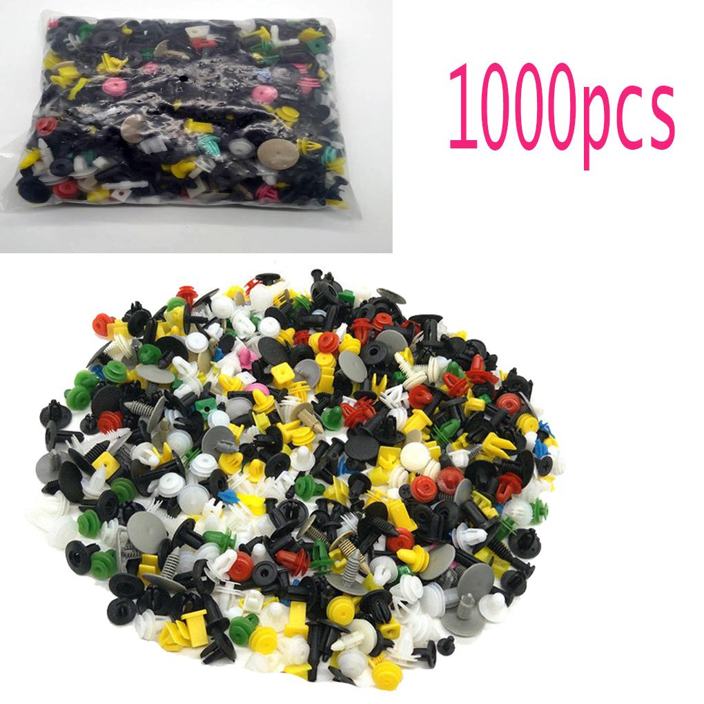 1000Pcs 30 kinds Universal Mixed Auto Fastener Car Bumper Clips Retainer Car Fastener Rivet Door Panel Liner for All Car