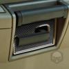 4x Real Carbon Fiber Interior Door Handle Panel Cover Trim For Hummer H2 2003-07