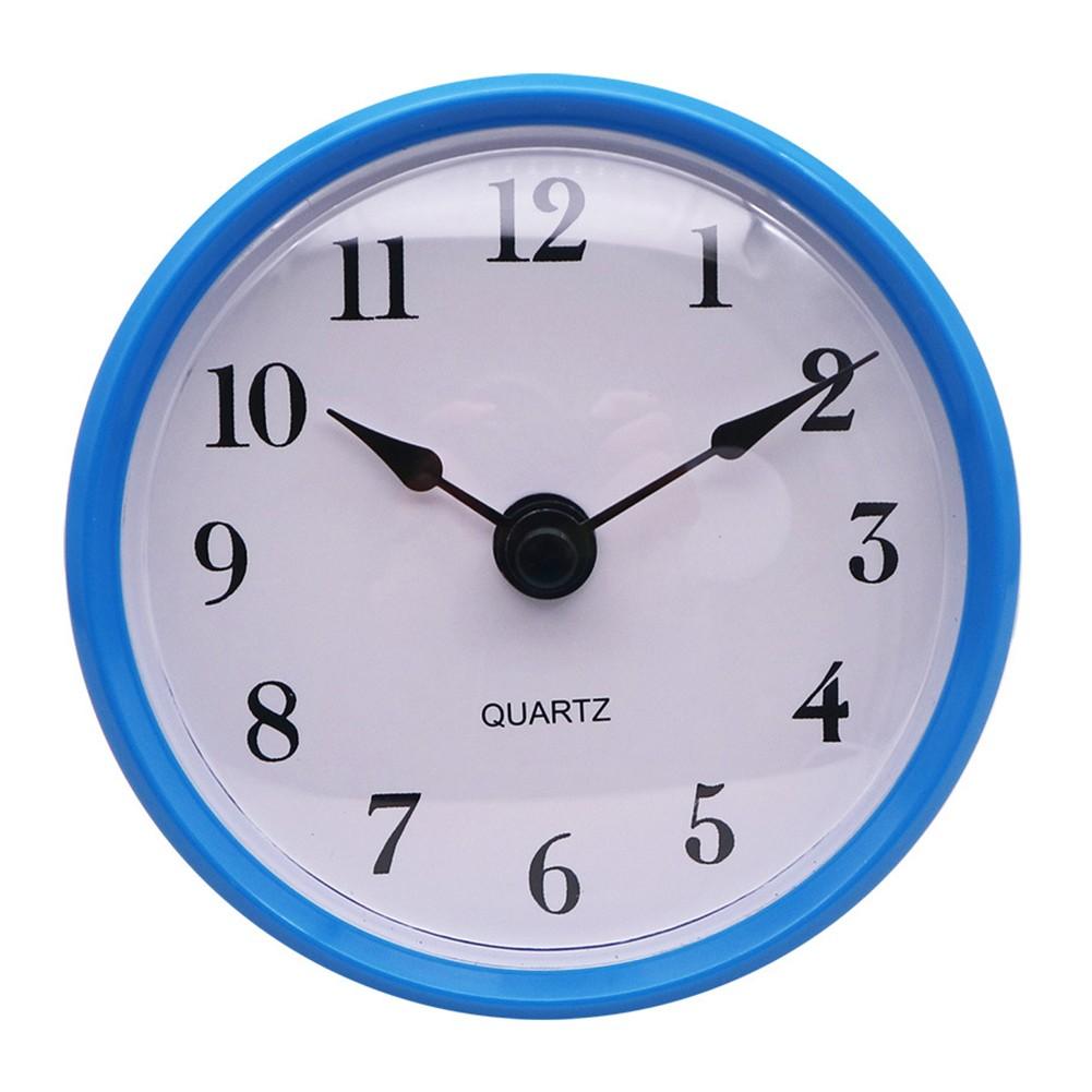 3-1/8 Inch (80 mm) Quartz Clock Insert  Hand Quartz Movement Pink Blue Trim
