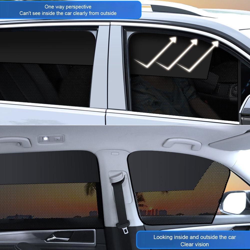 Magnetic Car Sunshade Curtains Summer Protection Side Window Sun Protection Heat Insulation Car Sun Shade Auto Accessories