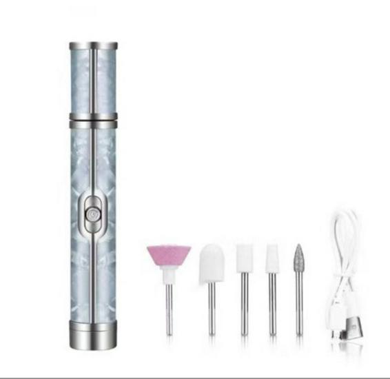 Wireless Electric Nail Grinder: Portable Manicure Tool for Shaping & Removing Nails with Rechargeable Grinding Pen.