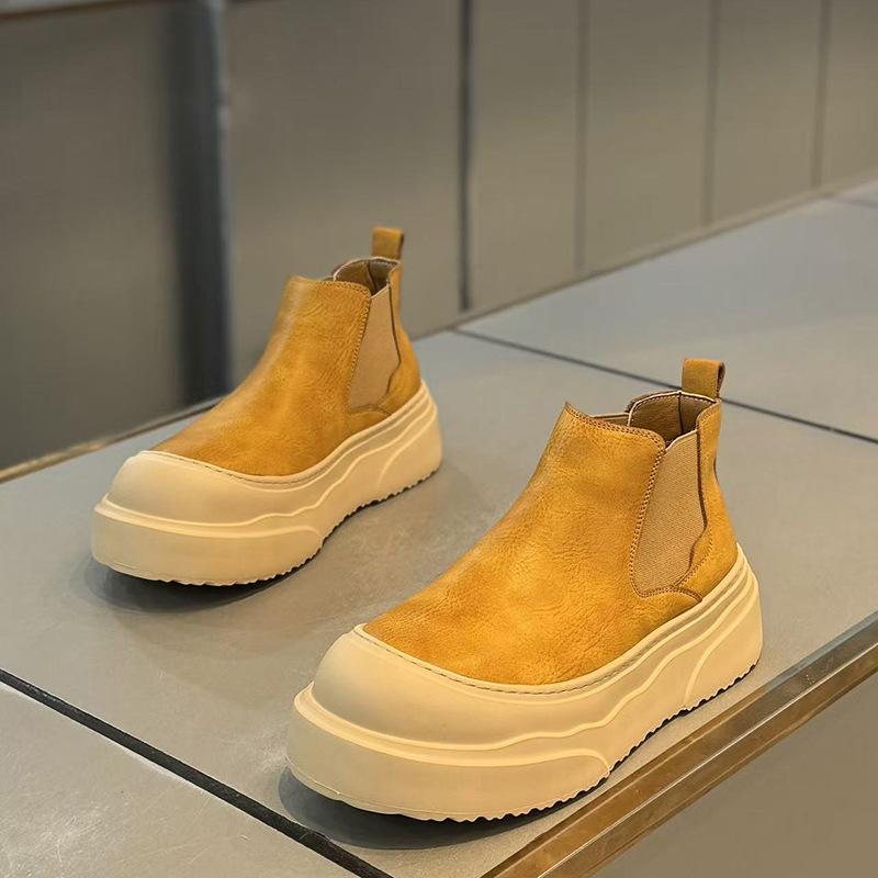 Autumn and Winter New Sports and Leisure Chelsea Boots Platform Martin Boots