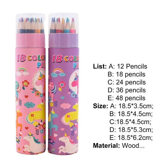 12/18/24/36/48Pcs Sketching Pencil Wide Application Comfortable Grip