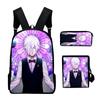 Klassisch Neuheit Cool Tod Parade 3D-Druck 3 Stück/Set Schüler Rucksäcke Laptop Tagesrucksack Rucksack Schräg schultertasche Federmäppchen